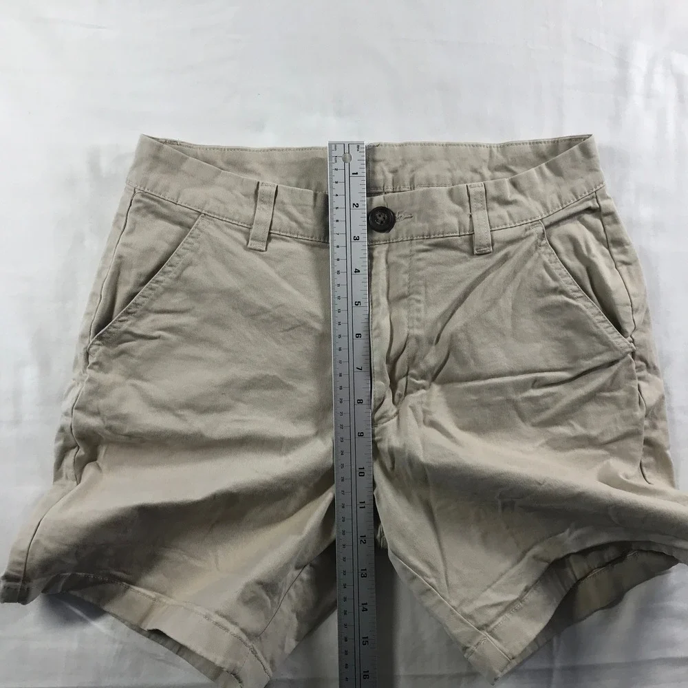 Chubbies Mens Khaki Tan Chino Shorts 7 Inch Inseam Regular Fit Size 30 Stretch